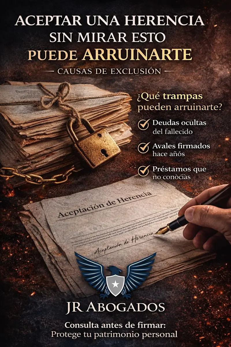 Aceptar una herencia sin mirar esto puede arruinarte